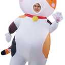 Spooktacular Creations Adult Inflatable Costume, Calico Blow-up Suit, Cat Funny Halloween Costume for Cosplay Parties (Large(67In))