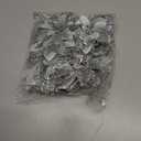 SolarStar 12 PCS Siver Glitter Poinsettias Artificial Christmas Flowers, 5.5 inches, with Clips for Christmas Tree Decoration, Home, Wedding, Party, Wreath Decoration Xmas Tree Ornaments (Silver)