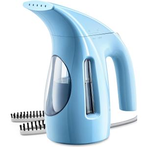 HiLIFE Steamer for Clothes, Portable Handheld Design, 240ml Big Capacity, 700W, Strong Penetrating Steam, Removes Wrinkle, for Home, Office(ONLY FOR 120V) (Blue)