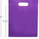 Choice Marts Merchandise Bags Purple Color 100 Count 9"x12" Size 1.5Mil With Handles