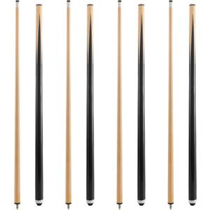 HMQQ Pool Cue Sticks 42" Billiard Cues with 13mm Leather Tip 17oz/18oz Standard or 20oz Heavy Set of 4 Durable 2-Piece Pool Sticks for Beginners, Adults, Home & Bar