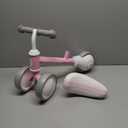 allobebe Baby Balance Bike, Cute Toddler Bikes 12-36 Months Gifts for 1 Year Old Girl Bike to Train Baby from Standing to Running with Adjustable Seat Silent & Soft 3 Wheels (Pink)