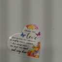 Jetec Sympathy Bereavement Gift Acrylic Heart Memorial Gift for Loss of Loved One Sympathy Condolence Grieving Keepsake for Mom Dad Grandma Friend Remembrance Decor(4 x 4 x 0.4 Inch)