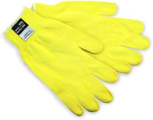 MCR Safety 9394M Kevlar Ultra-Light Weight 13 Gauge Gloves, Yellow, Medium, 3 Pair
