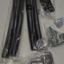 Black Curved Shower Curtain Rod,35-76 Inches Adjustable Length Curved Shower Rods Round Shower Curtain Rod Rust Proof Stainless Steel Curved Shower Rods For Bathroom