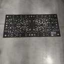 Yimobra Doormat Outdoor Indoor Entrance 47 x 24, All-Season All-Weather Front Door Mat, 100% Waterproof Welcome Matt for Floor Garage Outside Entry, Stain and Fade Resistant,Black Grey