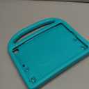 SUPLIK Kids Case for iPad 5th/6th Generation (9.7-inch, 2017/2018), iPad Air 2 Case with Screen Protector, iPad Pro 9.7 Durable Shockproof Protective Cover with Handle Stand for Kids, Cyan