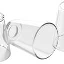 Fixture Replacement Clear Glass Shade, E26 Base with 1-5/8" Fitter, 3-Pack Cone Replacement Shades for Pendant Light, Wall Sconce, Vanity Light, Table Lamp