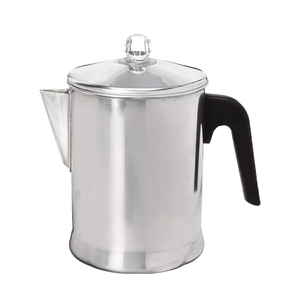 Primula Today Aluminum Stove Top Percolator Maker Durable, Brew Coffee On Stovetop, 9 Cup, Silver