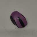 TECKNET Wireless Mouse, 2.4G Ergonomic Optical Mouse, Computer Mouse for Laptop, PC, Computer, Chromebook, Notebook, 6 Buttons, 24 Months Battery Life, 2600 DPI, 5 Adjustment Levels - Purple