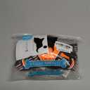 Eagloo Dog Harness Medium Sized Dog, No Pull Service Vest with Reflective Strips and Control Handle, Adjustable and Comfortable for Walking, No Choke Pet Harness with 2 Metal Rings, Orange, M