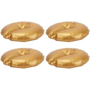 Pack of 3, 4 Pieces Golden Water Bag for Arch Stands Base, Heavy Weight Water Bag for Wedding Birthday Party Arch Backdrop Stand, Metal Arch Frame Base, Water Fillable Base