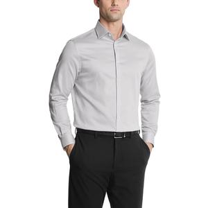 Michael Kors Men's Dress Shirt Comfort Stretch Regular Fit (16.5" Neck 36"-37" Sleeve)
