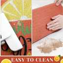 2 Pcs Cute Lemon Decorative Doormat Hello Summer Welcome Mat Lemon Floor Mats Summer Non Slip Door Rugs for Outdoor Indoor Porch Entryway Kitchen Decor 18 x 30 Inch