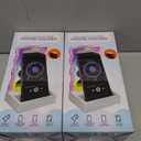 2 x  Wavy Light & Mirror Phone Holder