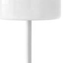 Oneach 1 Pack Cordless Table Lamps, 9" Portable Rechargeable Battery Powered Desk Lamps, Opal Glass Shade, 3 Level Brightness Dimmable, Mushroom Table Lamps for Bedroom, Living Room, Outdoor, White