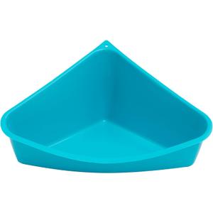 Lixit Corner Litter Pan for Ferrets, Rabbits, Rats, Guinea Pigs and Other Small Animals. (Blue Pack of 1)