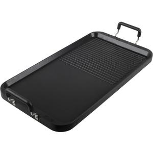 Vayepro 2-in-1 Stove Top Griddle & Grill Pan, 20 Inch Non-Stick Double Burner Griddle for Gas, Electric, and Camping Stoves, Perfect for Pancakes, BBQ, and Indoor/Outdoor Cooking