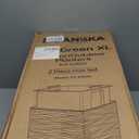 Mueller Janska M-Resin Heavy Duty Tall Planter, Indoor/Outdoor Grande Plant, Tree, Flower Pot, 2-Piece Set, 27.5, Modern Design, Built-in Drainage, Dark Grey