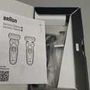 Braun Electric Shaver for Men, Series 6 6120s, Wet & Dry Shave, Turbo & Gentle Shaving Modes, with Precision Trimmer & Pouch, Blue