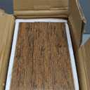 QEEIG Floating Shelves for Wall Bathroom Shelf Bedroom Kitchen Living Room Hanging Book Shelves Small Farmhouse Decor 16 inch Set of 3, Rustic Brown (015-BN3)