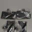 Zhengmy 4 Pcs Christmas Stocking Holders for Mantel Metal Hanging Hooks Stocking Hangers for Fireplace Xmas Party Decoration(Black)