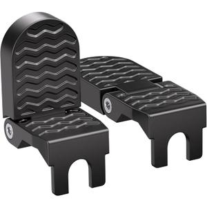 TOBWOLF 2PCS Bike Rear Pedals, Aluminium Bicycle Foot Peg, Non-Slip Ebike Foot Pegs for Passenger, Folding Rear Bicycle Footrest Pedals for E-Bike, Mountain Bike, Folding Bicycle