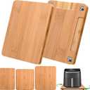 Bamboo Kitchen Appliance Sliders, Sliding Tray for Coffee Maker, Countertop Appliance Slider with 360 Rolling Wheels, Counter Slider Tray for Coffee Pot, Kitchen Aid Mixer (14" x 12")