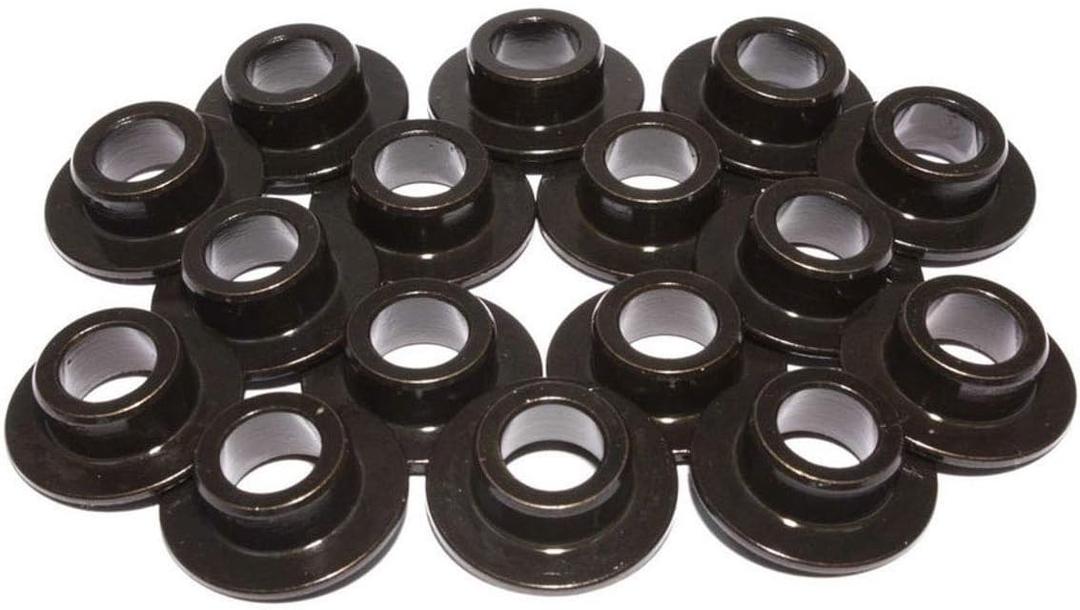 COMP Cams 787-16 7 Degree Steel Retainer Set of 16 11/32" Valve w/ 26915/26918 Beehive Springs, Black