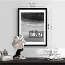 PEALSN 18x24 Picture Frame Set of 2, Display Pictures 16 x 20 with Mat or 18 x 24 without Mat for Wall Mounting Display, Poster Frames, Black