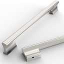 Asidrama 10 Pack 6.3 Inch(160mm) Brushed Satin Nickel Kitchen Cabinet Handles, Cabinet Pulls Kitchen Cabinet Hardware Cupboard Handles Drawer Pulls