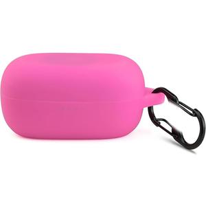 LEFXMOPHY Pink Case Replacement for TOZO A1 Mini Wirelessâ€‚Earbuds (Not Fit 2024 2025 Version), Silicone Skin Carrying Protective Cover Glow in Dark