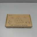 AXEARTE Alphabet Letters Stacking Blocks, 26 Wooden ABC Building Blocks for Toddlers, Number, Animals Icons on Every Side, Preschool Learning Educational Toys Montessori Sensory Toys for Kids