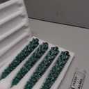 Christmas Decorations Indoor, Christmas Decor-Christmas Tree Taper Flameless Candles Battery Operated with Remote Timer, Xmas Candlestick Home Table Mantel Room Decor, 4 Pack(Green&White) Large, 11.4"