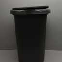 Rubbermaid Spring Top Trash Can with Lid 13 Gallon Gray Plastic Garbage Bin for Home/Kitchen/Office/Garage