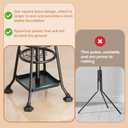 Coat Rack Freestanding,Heavy Duty Coat Tree with Umbrella Holder,Multi-Functional Metal Hall Tree with 12 Hooks and Stand Elegant Storage for Coats,Hats,Bags in Entryway,Bedroom,Office(Black)