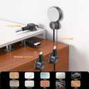 Magnetic Cable Clips 16 Pack  Cord Organizer with 18 Adhesive Pads, No-Residue Wire Organizer, Under Desk Cable Management, Cord Holder for Charging Cords, PC Accessories & Home Office  White (Small)