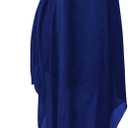 Verdusa Women's Fall Formal Wedding Guest Dress Halter Flowy Sleeveless Asymmetrical Boho Maxi Dress (Large, Royal Blue)