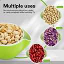 LivLab Mker Snack bowls for adults, Pistachios bowl with shell storage, Nut bowl sunflower seed spit cup, can berry serving dish, Green