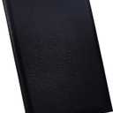 Case-it Folio Padded Laptop Sleeve | Faux Leather | Holds Up to 15 Inch Laptop | Microfiber Lined Gusseted Pocket | Internal Elastic Pocket | Laptop Protector | LAP-101-LL Black