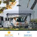 COOSHADE Pop Up Canopy Tent, 10x10 Easy Setup Instant Canopy Sun Shelter Beach Tent, Portable Sports, White