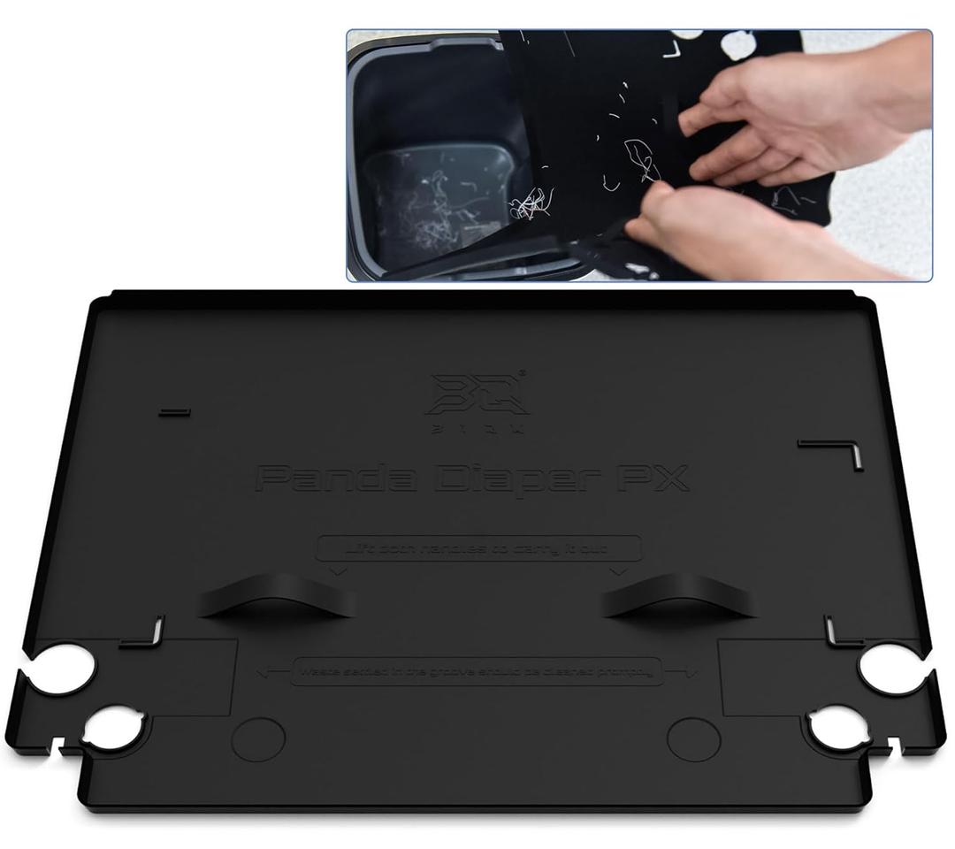 BIQU Panda Diaper PX Filament Waste Collection Silicone Mat for Bambu-Lab P1S P1P X1C X1E 3D Printers, Filament Poop Gathering Pad