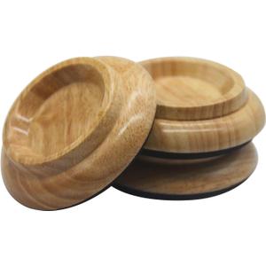 Piano Caster Cups Grand Piano Caster Cups Wood coasters Cups Piano Caster Pads for Grand Piano (Oak)
