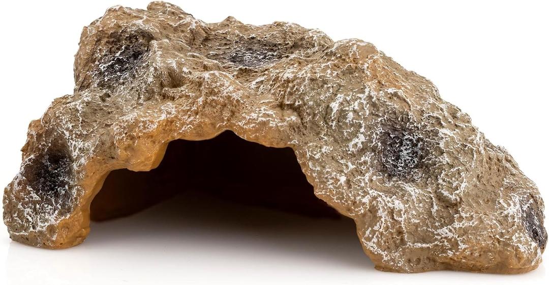 Reptile Cave Hideouts - Simulation Rock Terrarium Habitat Dcor for Bearded Dragons, Turtles, Lizards, Snakes & More