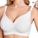 Avidlove Wireless Bras for Women Comfy Seamless Bra No Underwire Bras Full Coverage Bralettes Soft Comfortable Everyday Bra, M