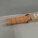 LazBlinds No Tools No Drill Cordless Bamboo Roman Shades, Light Filtering Window Treatment, Roll Up Bamboo Blinds for Windows 35'' W x 64'' H, Wood