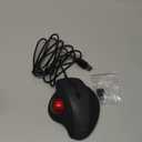SANWA Wired Ergonomic Trackball Mouse, Optical Vertical Rollerball Mice, Silent Buttons, 34mm Trackball, 600/800/1200/1600 DPI, Compatible with MacBook, Laptop, Computer, Windows, macOS, Red