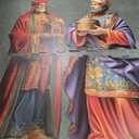 12 Pcs Large Outdoor Christmas Nativity Scene Set with Crèche Stable 81'' Holy Family Outdoor Yard Sign PVC Weatherproof Christian Manger Nativity Scene Set for Christmas Outside Yard Lawn Decor