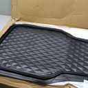 CAR PASS Heavy Duty Rubber Car Mats, Deep Dish All-Weather Floor Mat for Car Full Set Durable Anti-Slip 3D Rhombus Waterproof Trim to Fit Liner Universal Fit Automotive,Sedan,SUV,Truck, 3 Piece Black