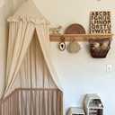 JIKAL Kids Bed Canopy with Ruffles Cotton Hanging Tent Frills Curtain Net for Baby Nursery Room Children Reading Nook Decor